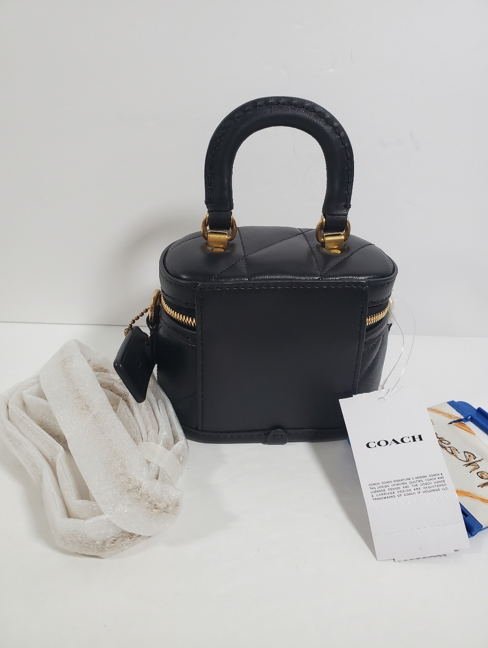 Coach Trail Crossbody Bag 12 With Pillow Quilting in Black NWT - Picture 2 of 7